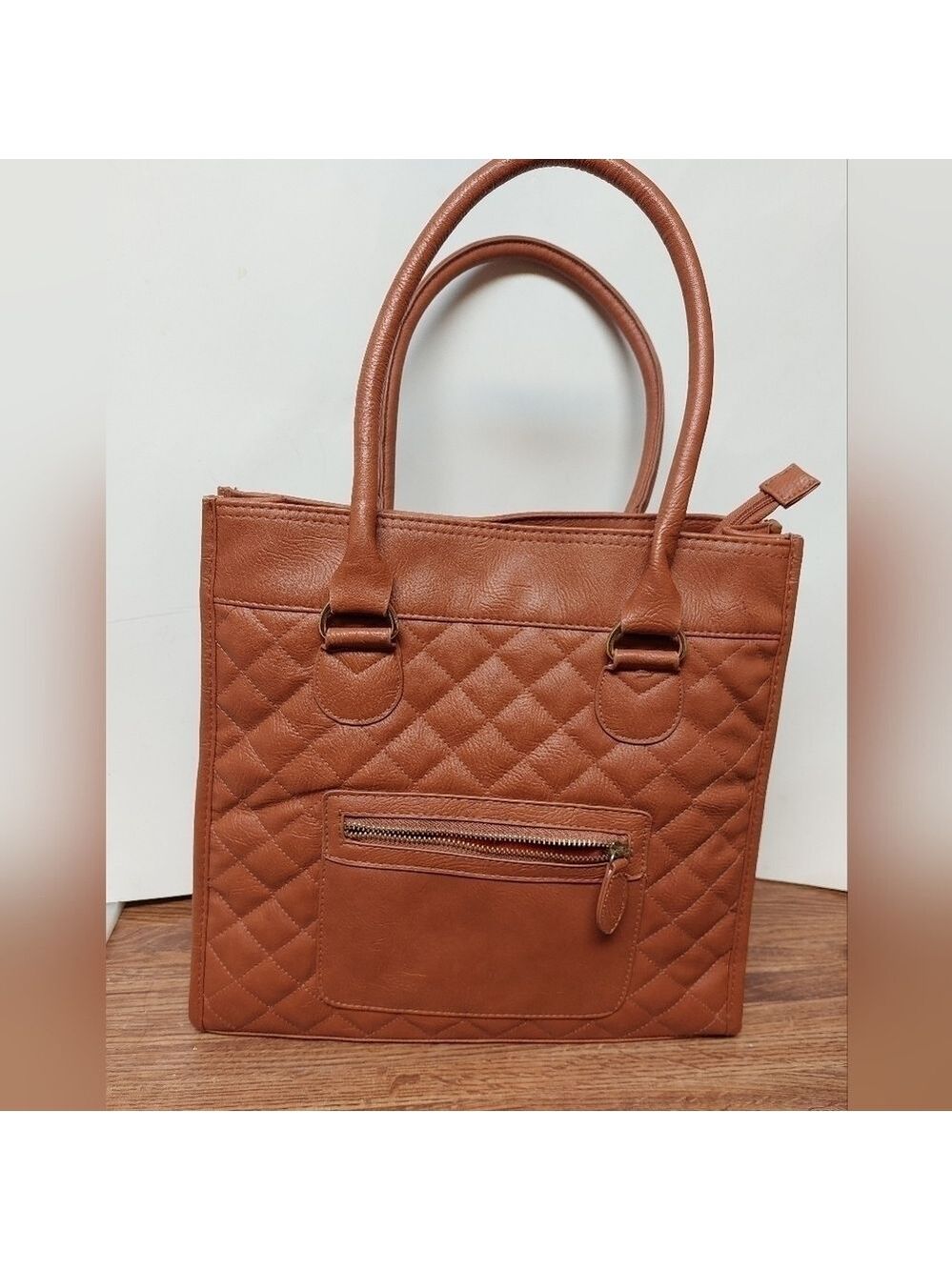 Atmosphere Butterscotch Quilted Tote Bag